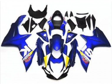 2011-2024 Suzuki GSXR 600/750 Motorcycle Fairing - Blue White