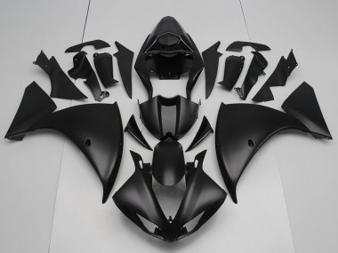2012-2014 Yamaha YZF R1 Motorcycle Fairings - Matte Black