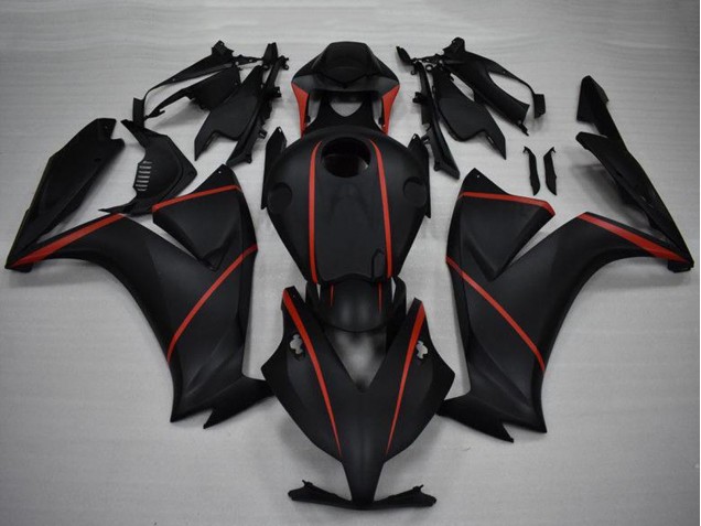 2012-2016 Honda CBR1000RR Motorcycle Fairings - Matte Black Red