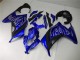 2013-2024 Kawasaki Ninja 300 EX300R Motorcycle Fairings - Blue Black White Flame