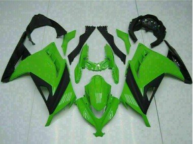 2013-2024 Kawasaki Ninja 300 EX300R Motorcycle Fairings - Green Black