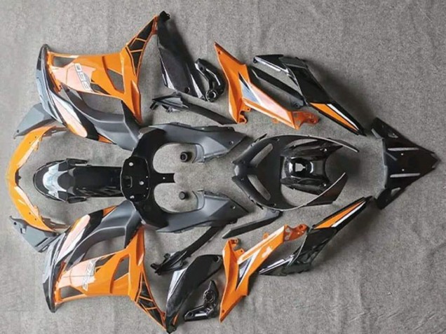 2017-2019 Kawasaki EX650 Motorcycle Fairings - Orange Black