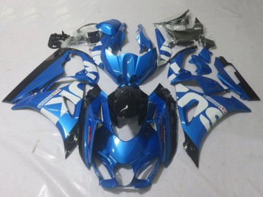 2017-2025 Suzuki GSXR 1000 Motorcycle Fairings - Blue White Black