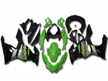 2018-2024 Kawasaki EX400 Motorcycle Fairings - Green Black Grey