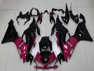 2019-2022 Kawasaki ZX6R Motorcycle Fairings - Purple Glossy Black