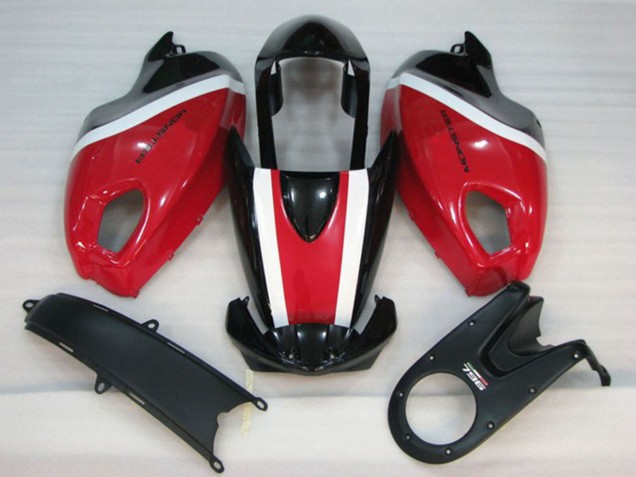 2008-2012 Ducati Monster 696 Motorcycle Fairing Kits - White Red Glossy Black
