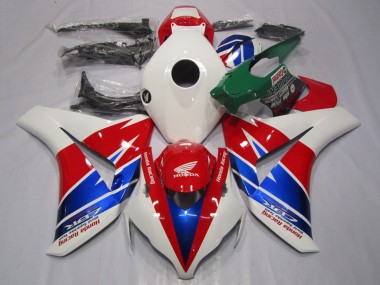 2008-2011 Honda CBR1000RR Motorcycle Fairings - White Red Blue Racing
