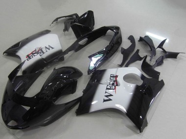 1996-2007 Honda CBR1100XX Blackbird Abs Motorcycle Fairings - Glossy Black White West