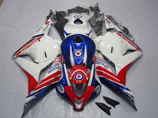 2009-2012 Honda CBR600RR Motorcycle Fairings - White Blue Red
