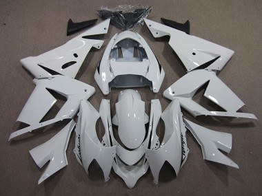 2004-2005 Kawasaki ZX10R Motorcycle Fairings - White Black Decal