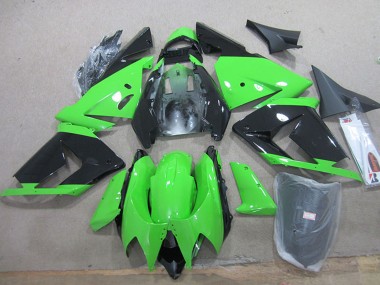 2004-2005 Kawasaki ZX10R Motorcycle Fairings - Black Green