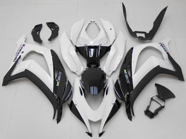 2016-2020 Kawasaki ZX10R Motorcycle Fairings - White Black Green