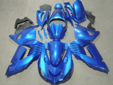 2006-2011 Kawasaki ZX14R ZZR1400 Motorcycle Fairings - Blue