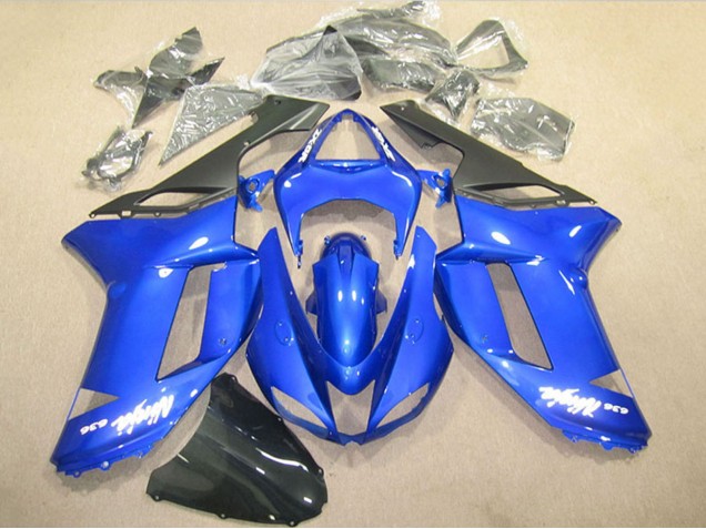 2007-2008 Kawasaki ZX6R Motorcycle Fairings - Blue Ninja 636