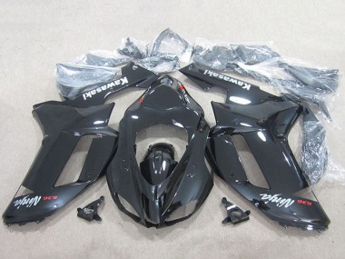 2007-2008 Kawasaki ZX6R Motorcycle Fairings - Black Ninja 636
