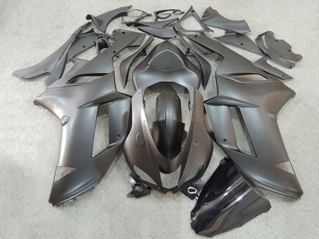 2007-2008 Kawasaki ZX6R Motorcycle Fairing - Black