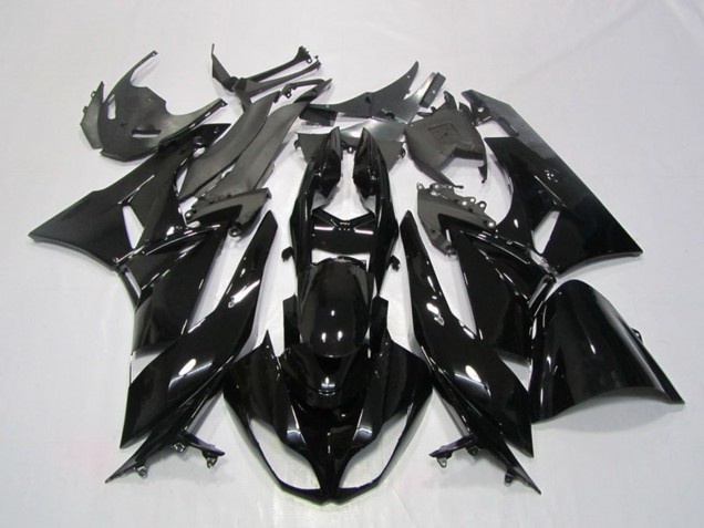 2009-2012 Kawasaki ZX6R Motorcycle Fairing - Glossy Black