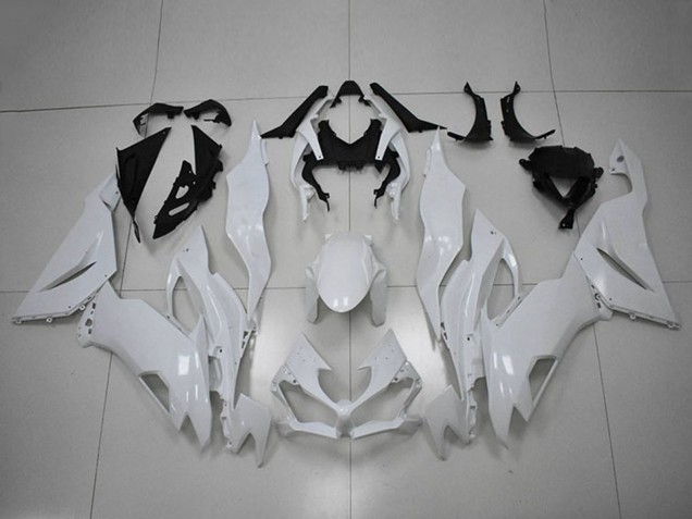 2019-2022 Kawasaki ZX6R Motorcycle Fairings - White