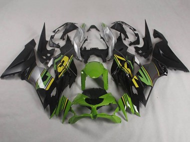 2019-2022 Kawasaki ZX6R Motorcycle Fairings - Green Yellow Silver Matte Black