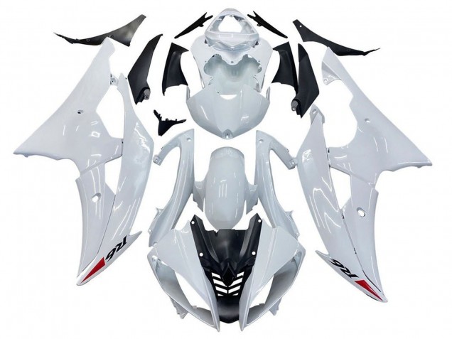2008-2016 Yamaha YZF R6 Motorcycle Fairing Kits - Glossy White