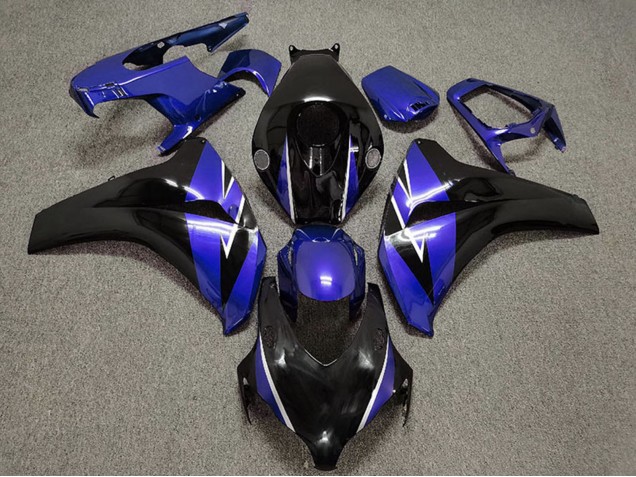 2008-2011 Honda CBR1000RR Motorcycle Fairing - Blue Glossy Black
