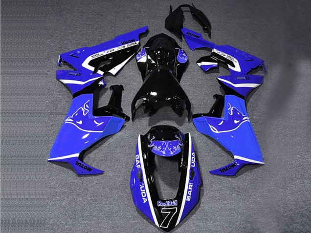 2017-2023 Honda CBR1000RR Motorcycle Fairings - Blue White Glossy Black Bull