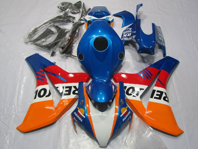 2008-2011 Honda CBR1000RR Motorcycle Fairings - Orange White Red Blue Repsol