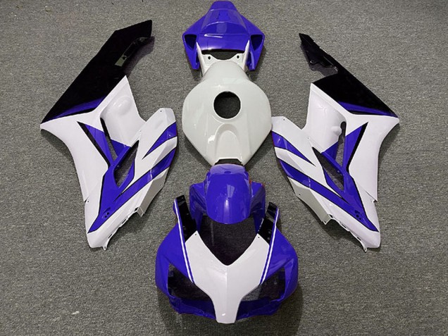 2004-2005 Honda CBR1000RR Motorcycle Fairings - White Blue Glossy Black