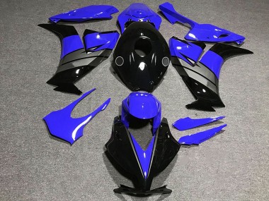 2012-2016 Honda CBR1000RR Motorcycle Fairings - Blue Grey Glossy Black