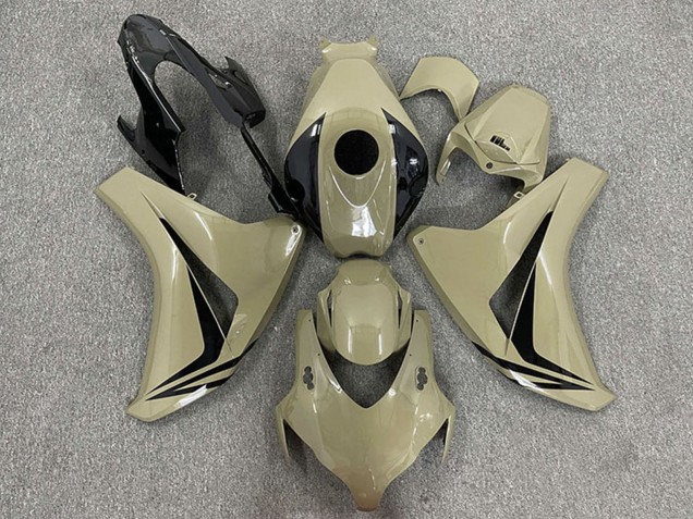 2008-2011 Honda CBR1000RR Motorcycle Fairings - Desert Tan Glossy Black OEM Style