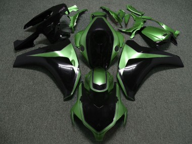 2008-2011 Honda CBR1000RR Motorcycle Fairings - Green Glossy Black Custom