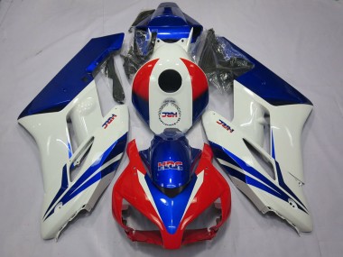 2004-2005 Honda CBR1000RR Motorcycle Fairings - White Blue Red HRC OEM Style
