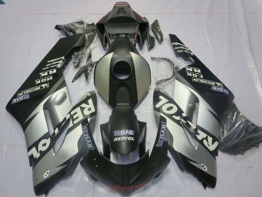 2004-2005 Honda CBR1000RR Motorcycle Fairings - Silver Grey Matte Black Repsol
