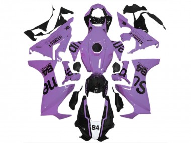 2017-2023 Honda CBR1000RR Motorcycle Fairings - Milky Purple Glossy Black Street Flava