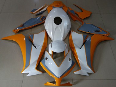 2012-2016 Honda CBR1000RR Motorcycle Fairings - White Orange Grey