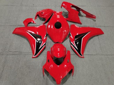 2008-2011 Honda CBR1000RR Motorcycle Fairings - Red Glossy Black OEM Style
