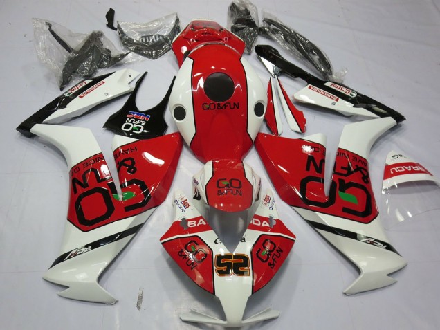 2012-2016 Honda CBR1000RR Motorcycle Fairings - White Red Go&Fun
