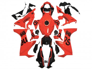 2017-2023 Honda CBR1000RR Motorcycle Fairings - Red Glossy Black Street Flava