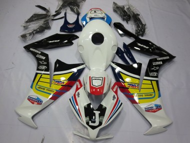 2012-2016 Honda CBR1000RR Motorcycle Fairings - White Yellow Glossy Black