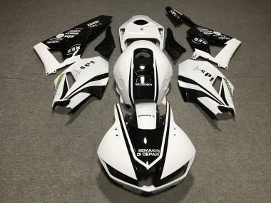 2013-2026 Honda CBR600RR Motorcycle Fairings - White Glossy Black