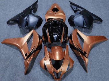 2009-2012 Honda CBR600RR Motorcycle Fairings - Candy Orange Glossy Black