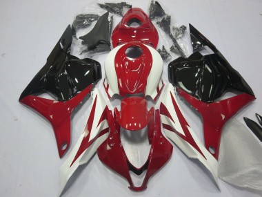 2009-2012 Honda CBR600RR Motorcycle Fairings - White Red Glossy Black OEM Style