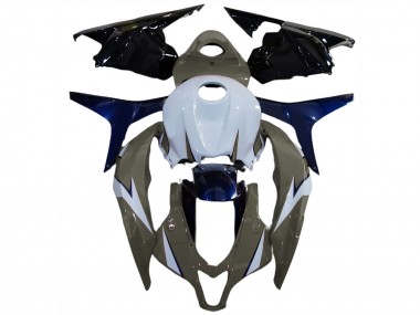 2009-2012 Honda CBR600RR Motorcycle Fairings - White Grey Blue Glossy Black