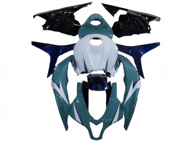2009-2012 Honda CBR600RR Motorcycle Fairing Kits - White Blue Glossy Black