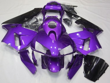 2003-2004 Honda CBR600RR Motorcycle Fairing - Purple Glossy Black