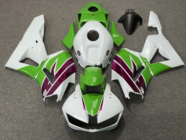 2013-2026 Honda CBR600RR Motorcycle Fairings - White Green Purple