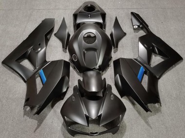 2013-2026 Honda CBR600RR Motorcycle Fairings - Matte Black Light Blue