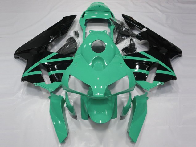 2003-2004 Honda CBR600RR Motorcycle Fairings - Mint Green Glossy Black