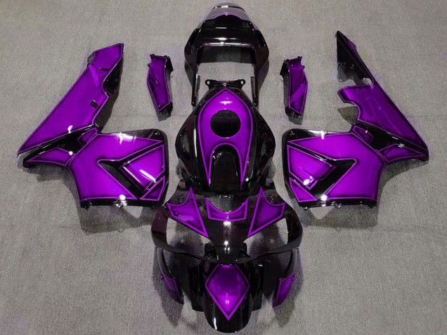 2003-2004 Honda CBR600RR Motorcycle Fairings - Purple Glossy Black