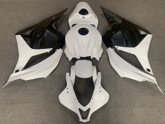 2009-2012 Honda CBR600RR Motorcycle Fairings - White Matte Black